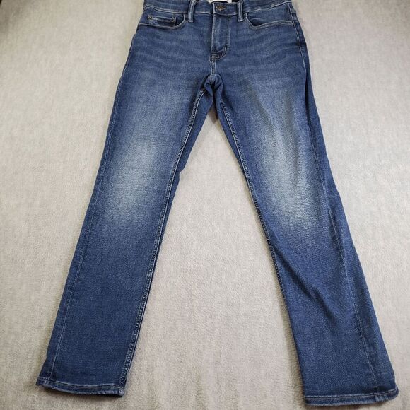 Old Navy Jeans Mens 30x30 Blue Built In Flex Straight Leg Dark Wash Denim - Picture 1 of 7